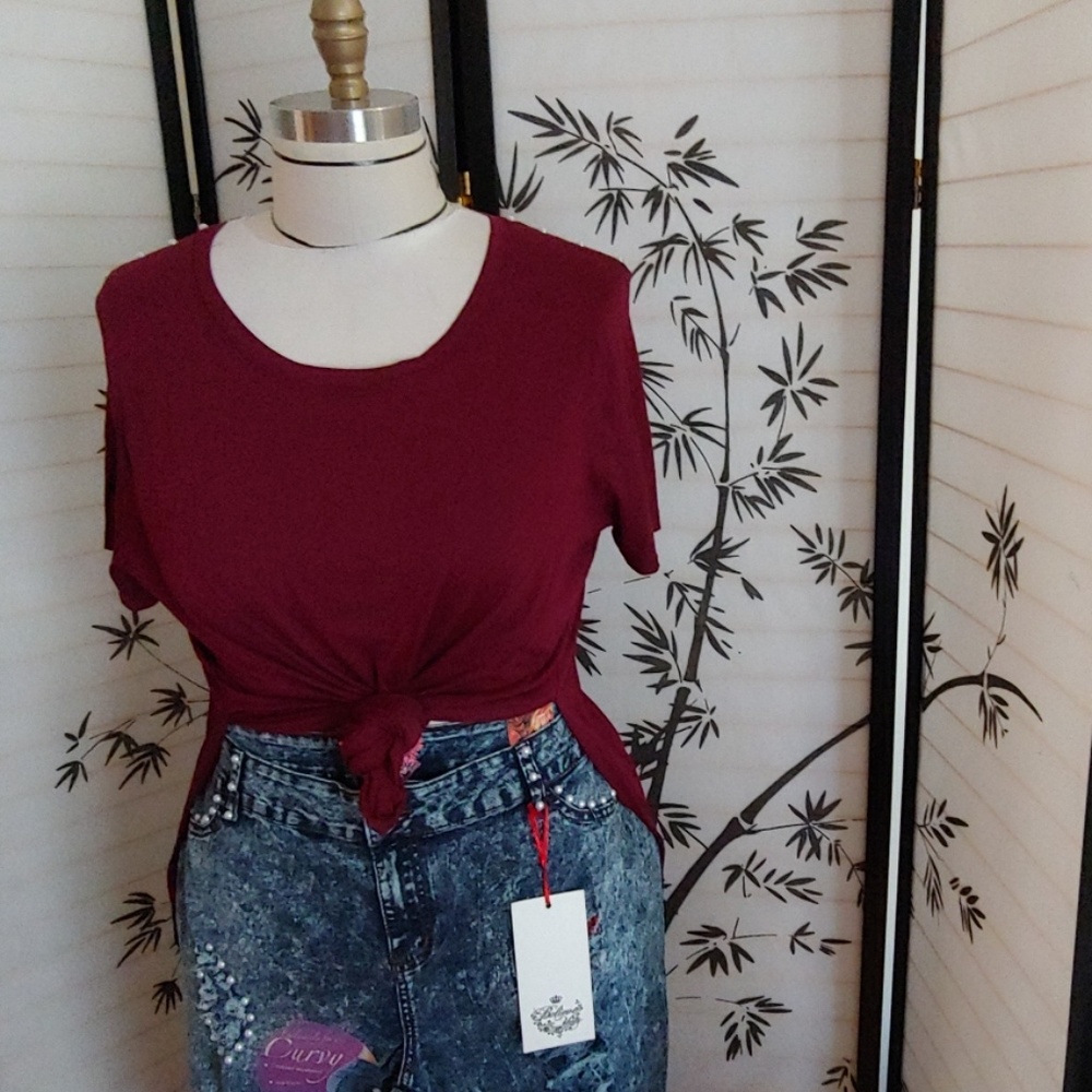 Brand new pants and blouse set with and without or